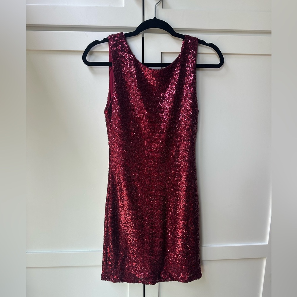 Burgundy Red sequin dress NEW WITH TAGS